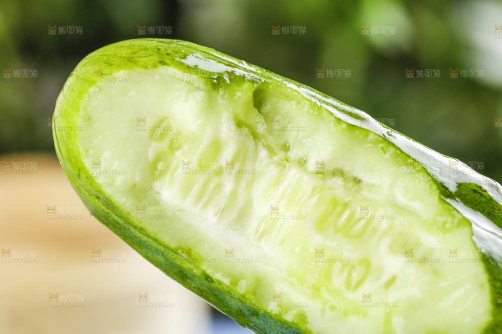 浅底上的嫩黄瓜
