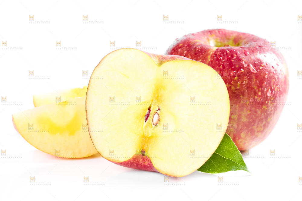 白底上放着大凉山丑苹果