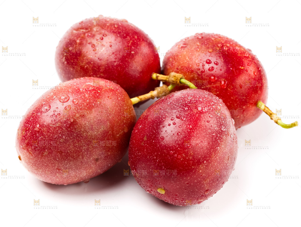 白底上放着广西百香果