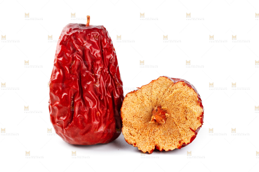 白底上的骏枣