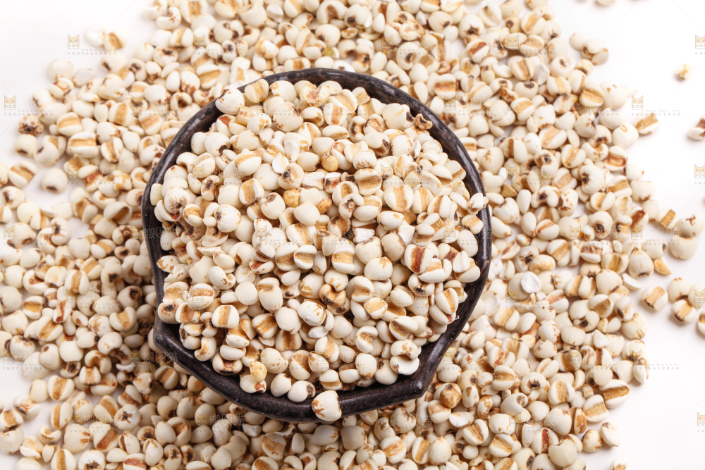 浅底上放着贵州薏米