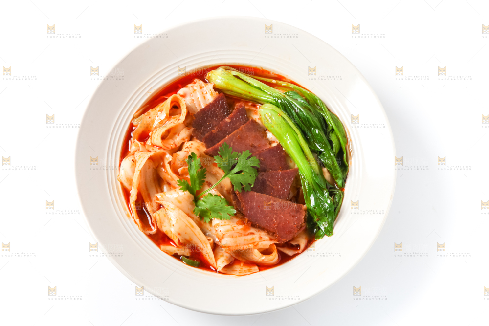 碗里的牛肉刀削面