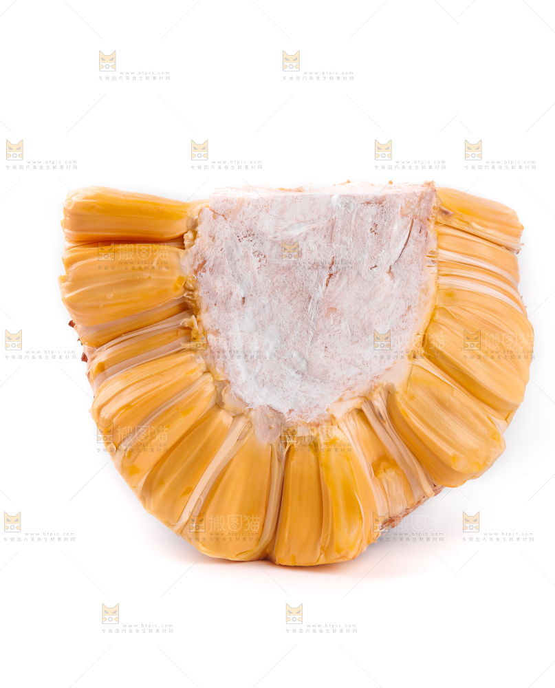 白底上的泰国菠萝蜜