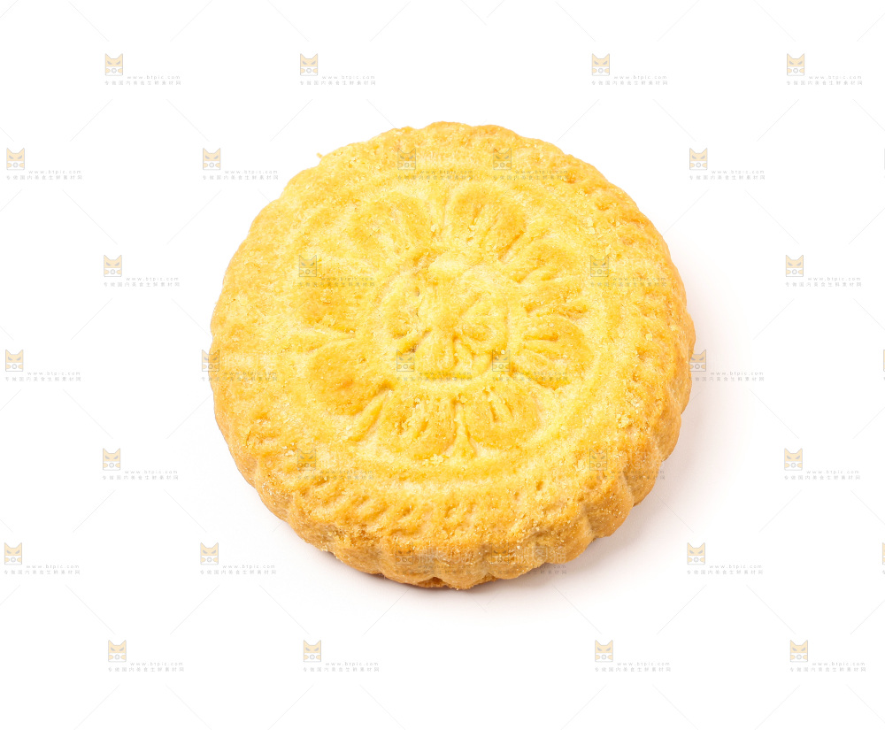 中秋月饼放在白底上