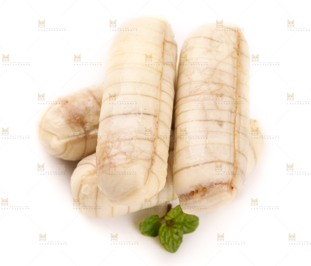 白底上的大虾酥糖