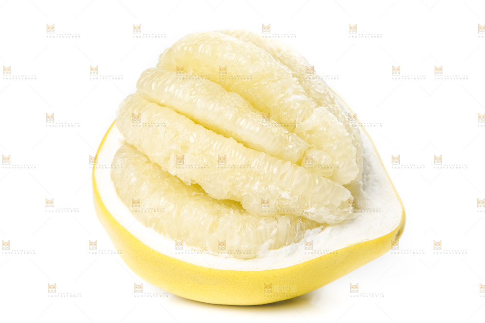 白底上的平和白心蜜柚