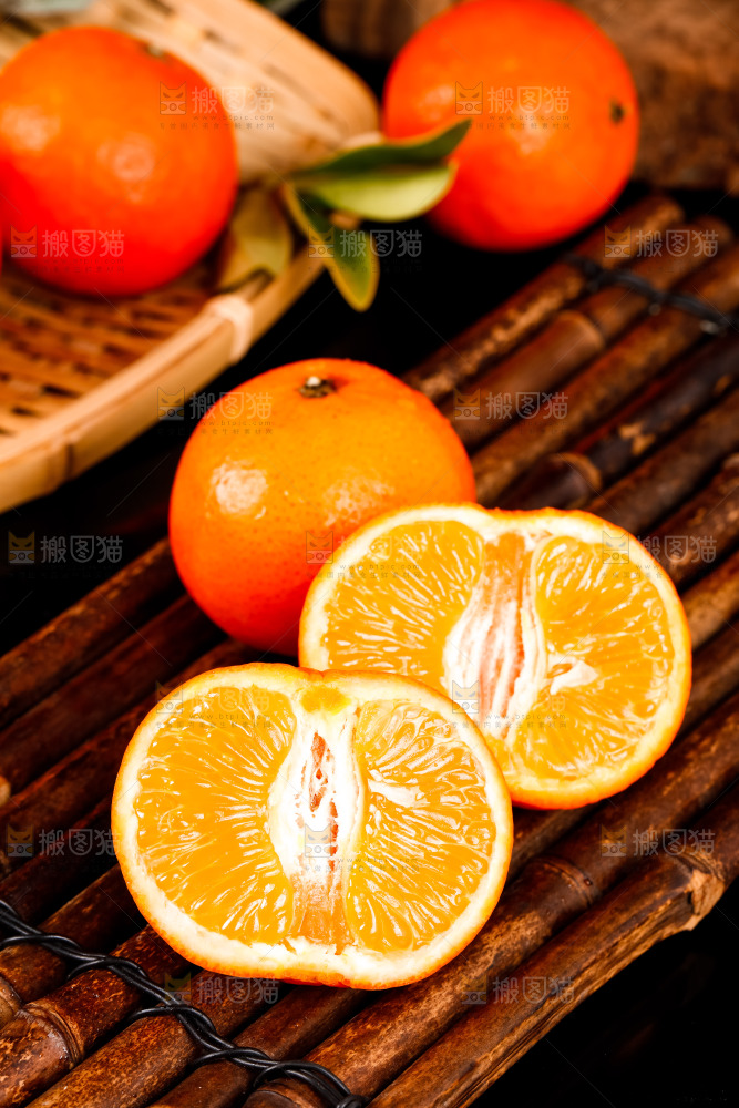 竹底上的四川沃柑