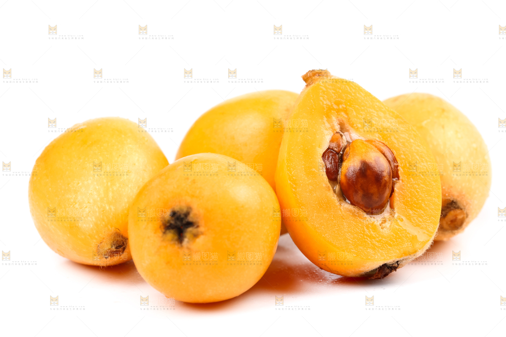 白底上放着攀枝花米易枇杷