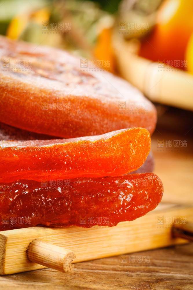 木板上的富平柿饼