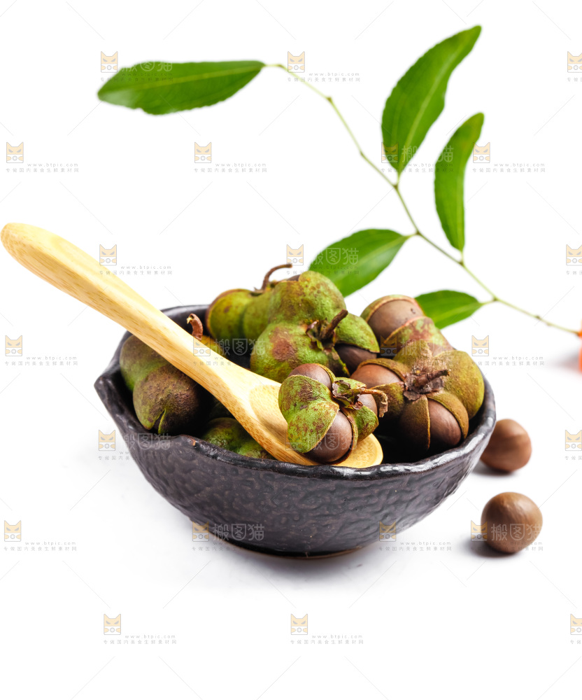 盘子里装着茶籽