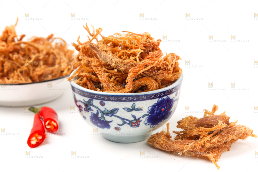 碗里装着肉干