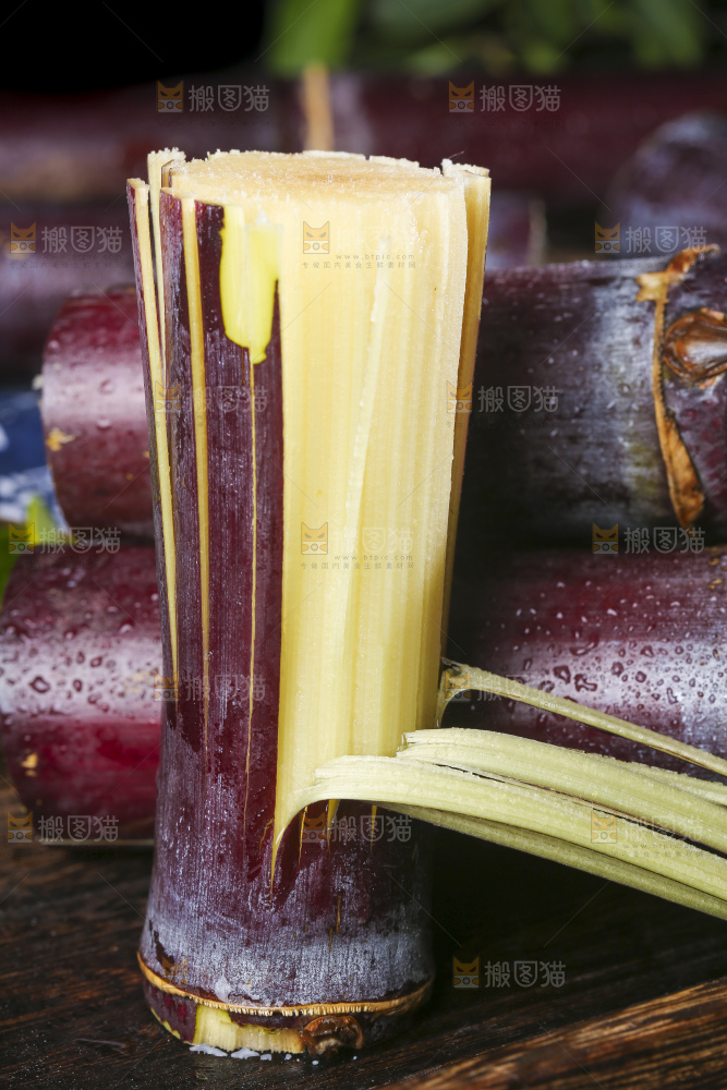 深底上的广西黑皮甘蔗