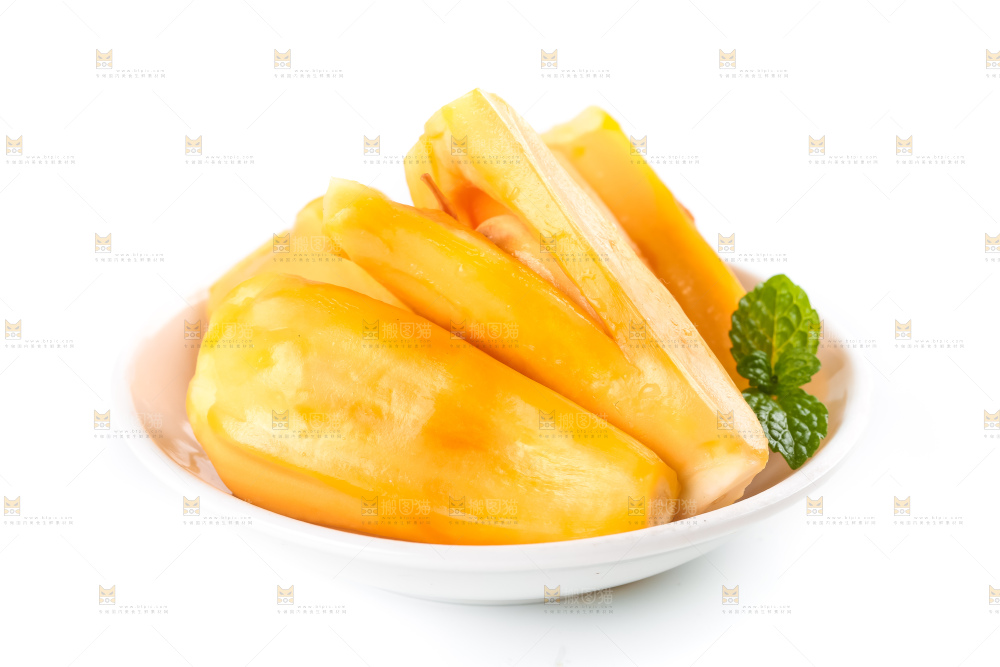 碟子里装着越南菠萝蜜