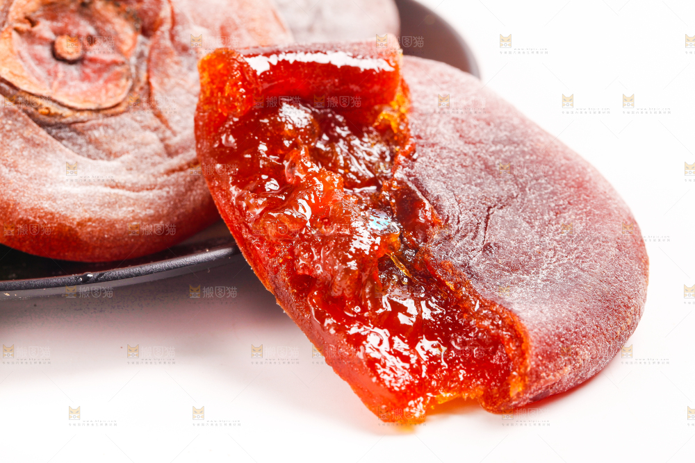 白底上的富平柿饼