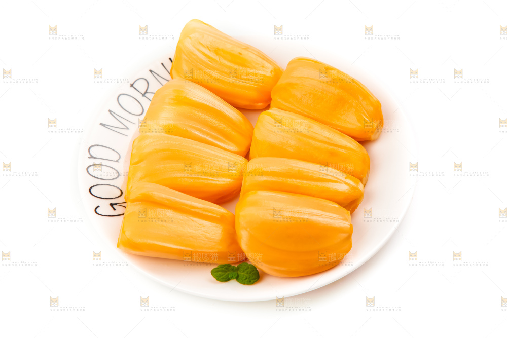 盘子里装着菠萝蜜