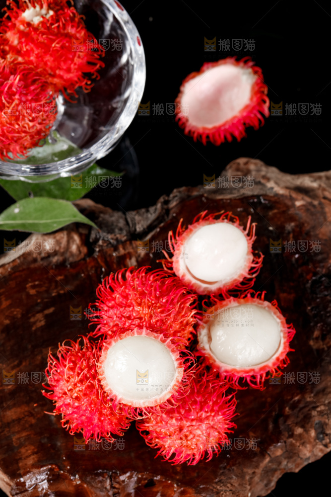 深底上的海南红毛丹