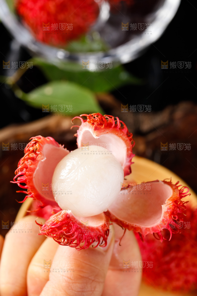 深底上的海南红毛丹