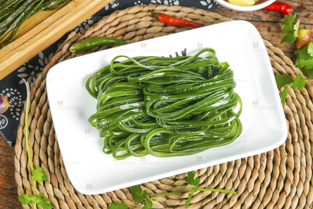 盘子里的荣成海带丝