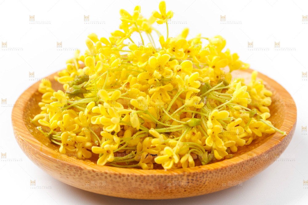 盘里的金桂花