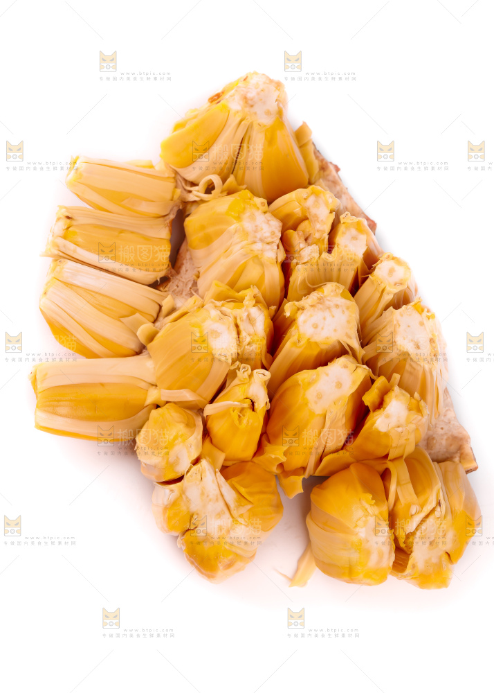 白底上的泰国菠萝蜜