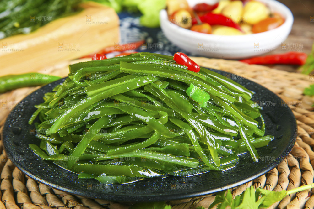 盘子里的荣成海带丝