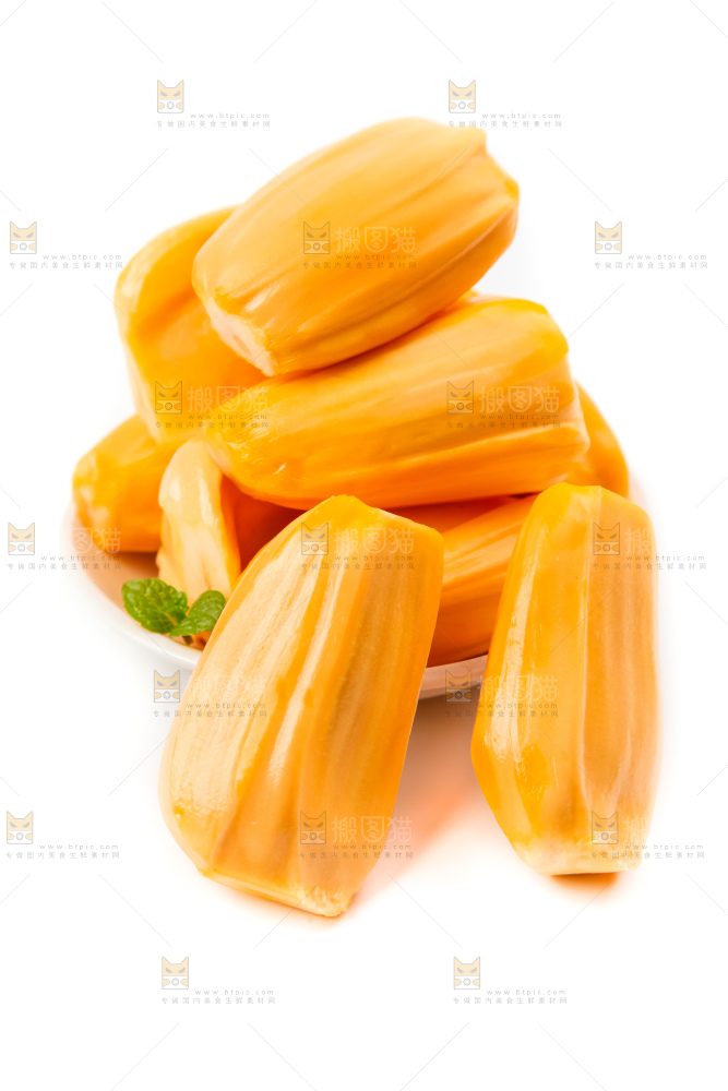 盘子里的泰国红心菠萝蜜