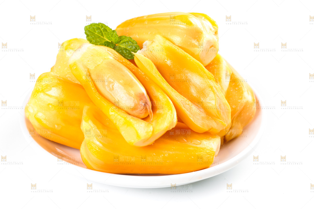 碟子里装着越南菠萝蜜