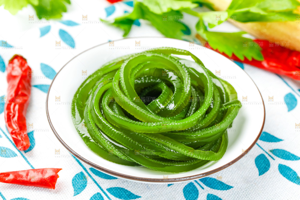 花布底上的山东海带丝