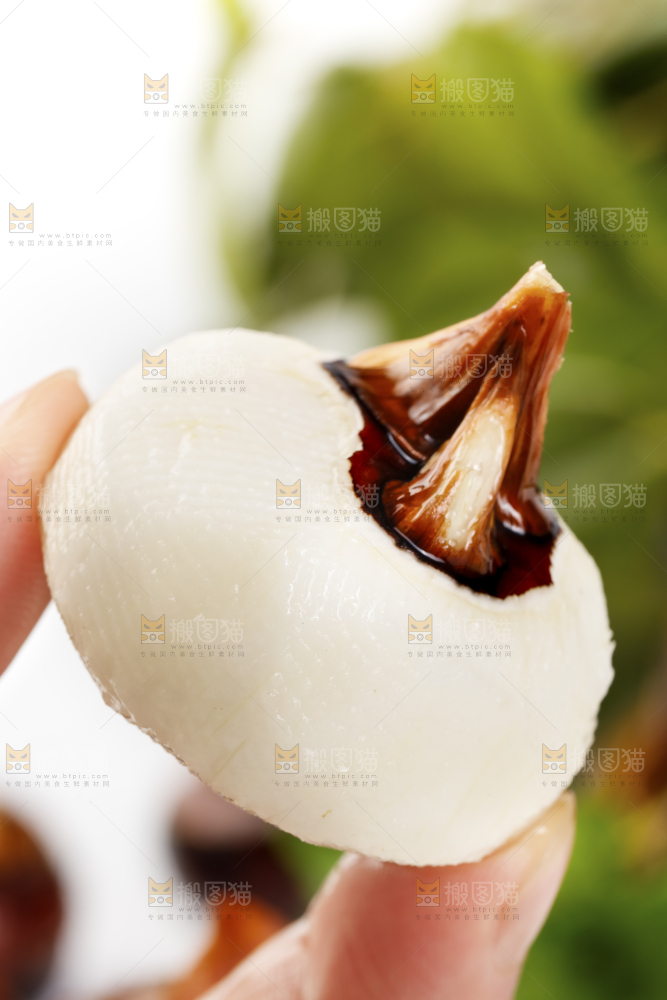 手里拿着菩荠