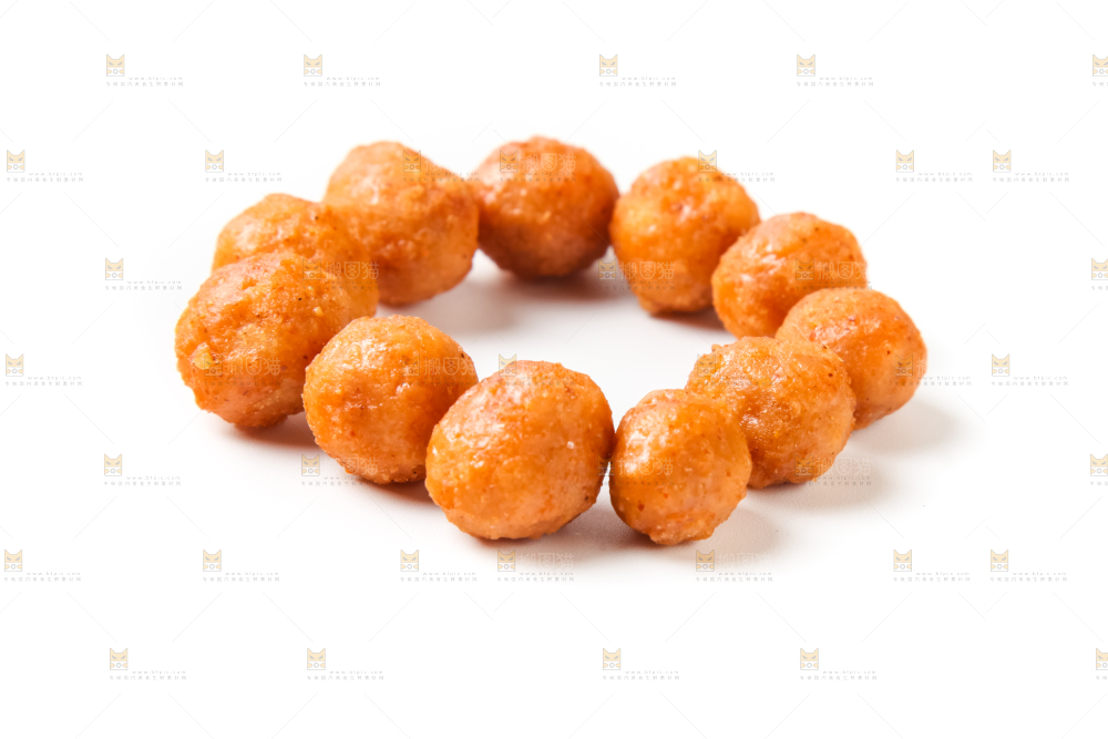 白底上的怪味豆