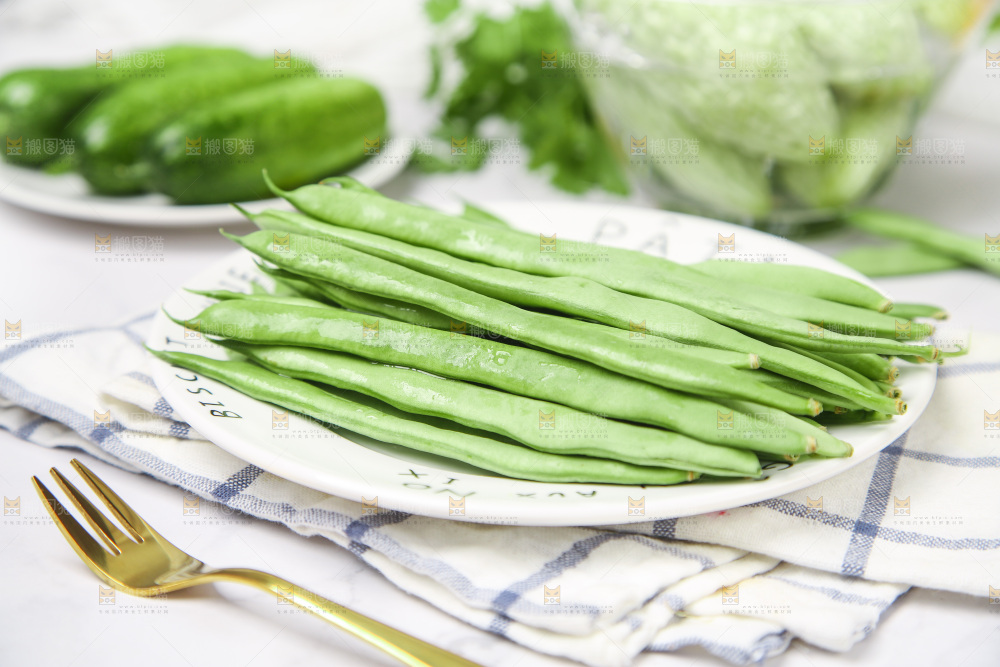 盘子里的四季豆