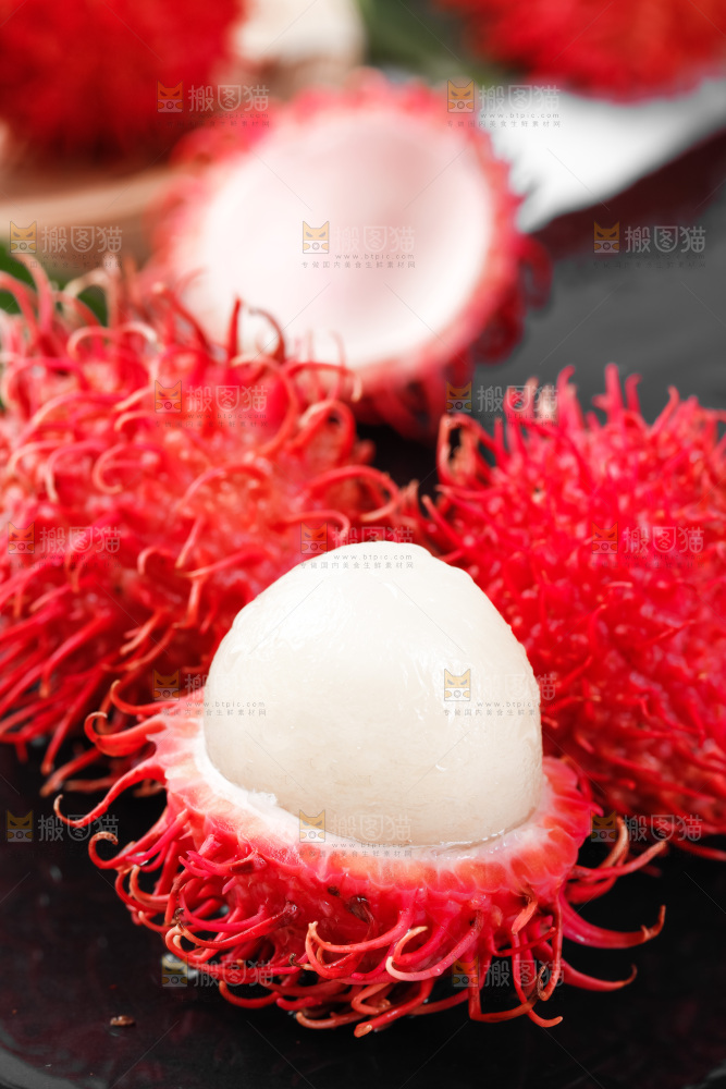 深底上的海南红毛丹