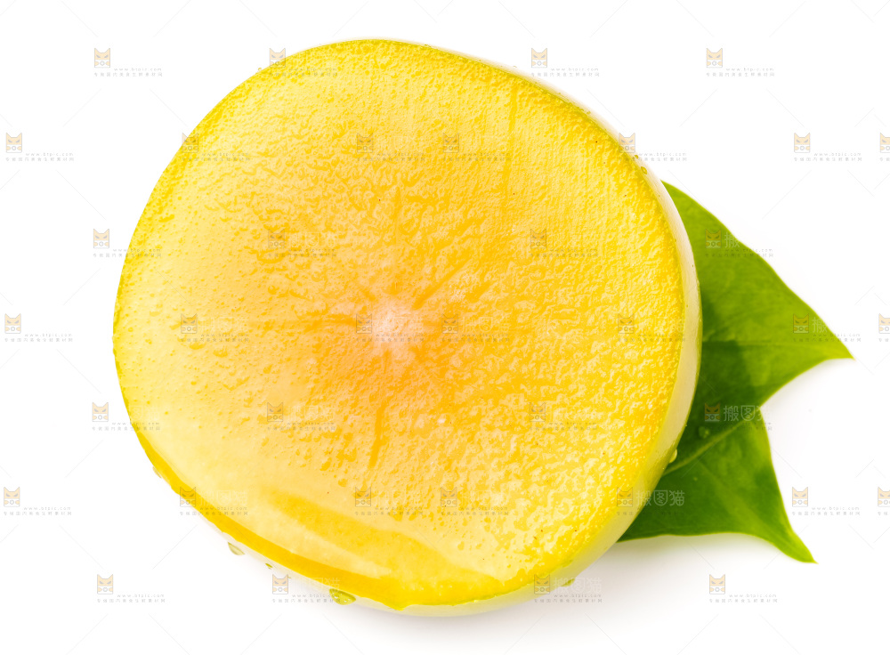 白底上放着青皮柿子