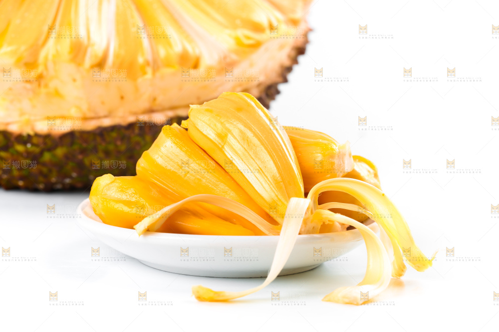 碟子里装着越南菠萝蜜