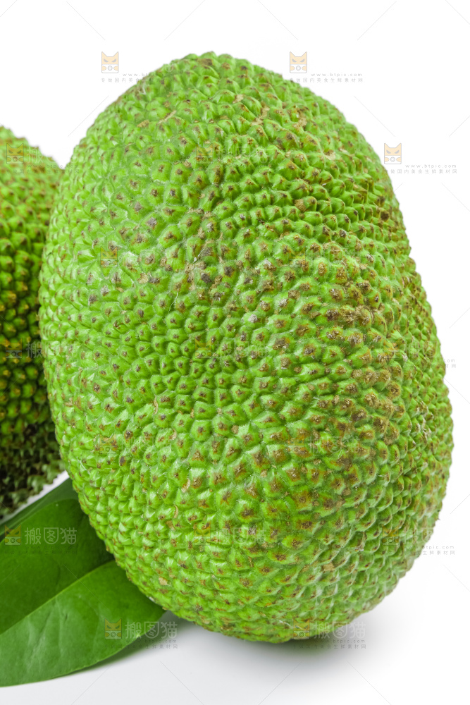 白底上放着海南红肉菠萝蜜