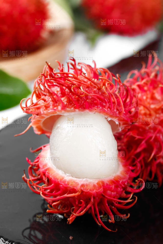 深底上的海南红毛丹