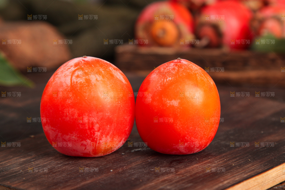 深底上的临潼火晶小柿子