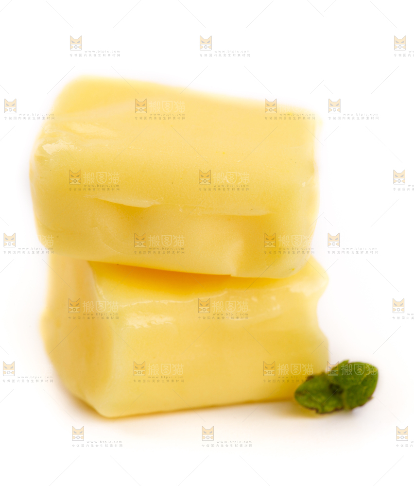 白底上的榴莲味糖果