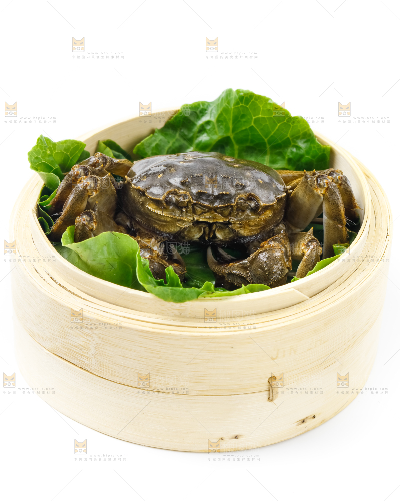 蒸笼里放着阳澄湖大闸蟹