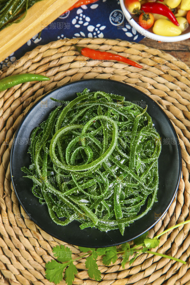 盘子里的荣成海带丝