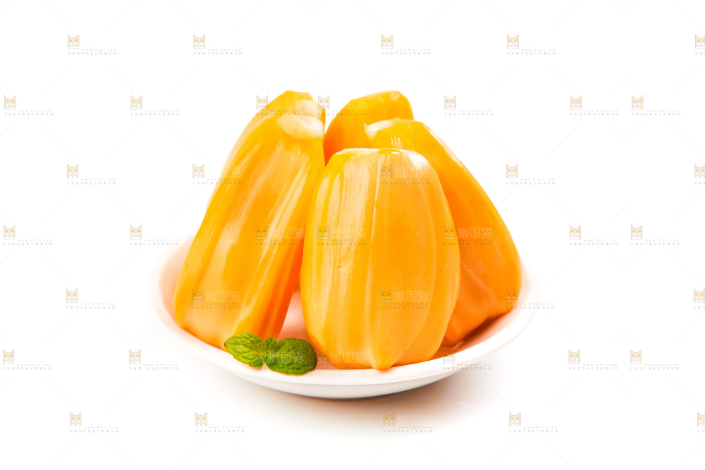 盘子里装着菠萝蜜