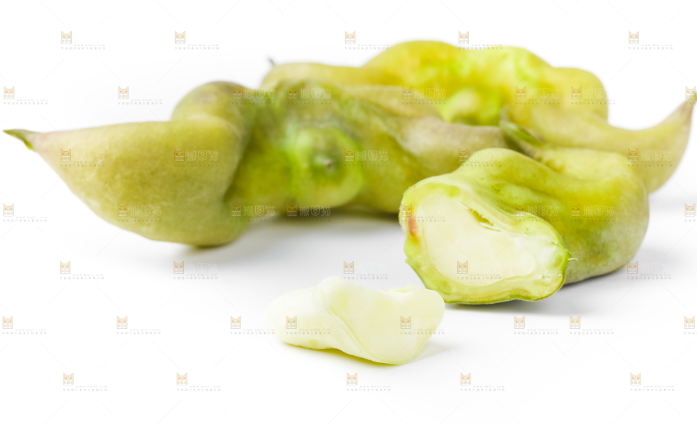 白底上放着洪湖菱角