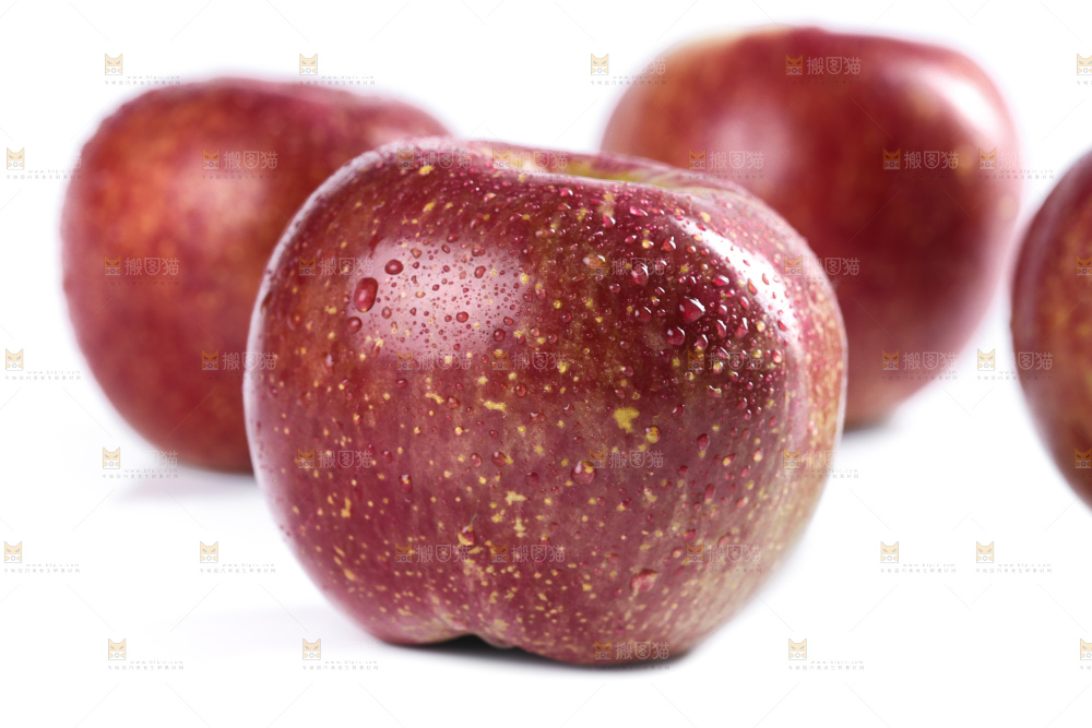 白底上放着大凉山丑苹果