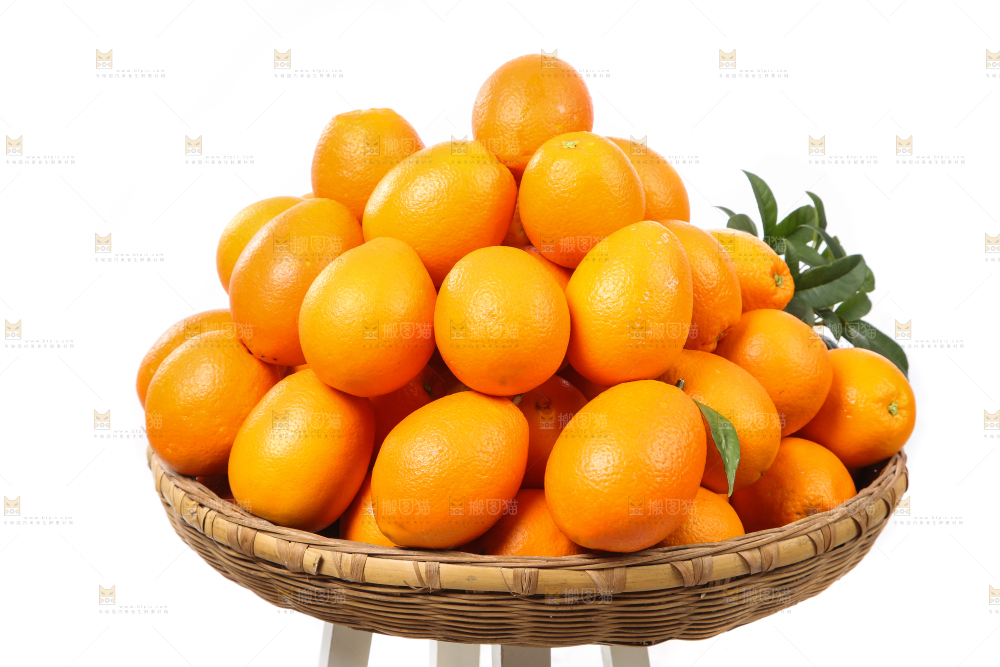 篮子里装着长虹脐橙