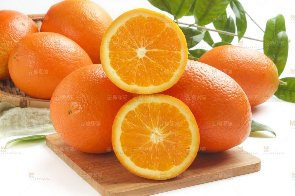 木板上的长虹脐橙