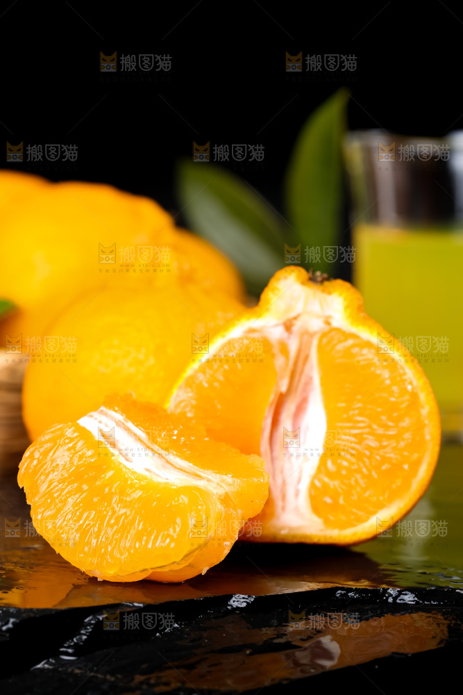 石板上的不知火柑橘