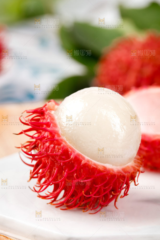 石板上的越南红毛丹
