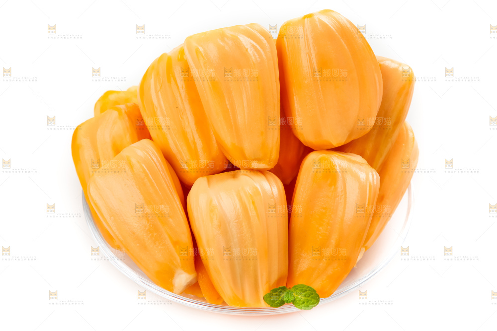 盘子里装着菠萝蜜