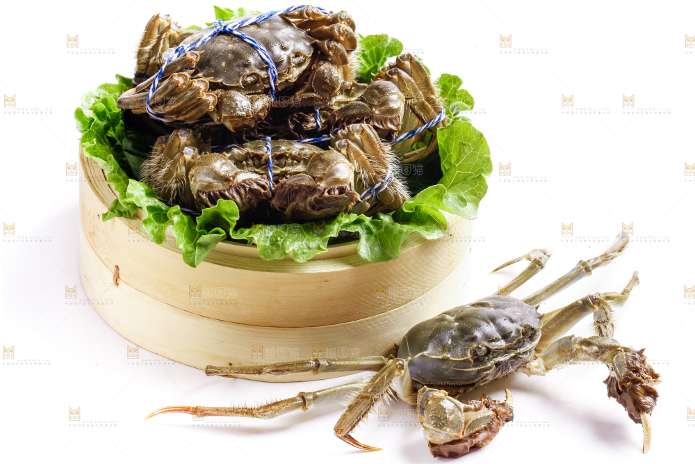 蒸笼里装着大闸蟹