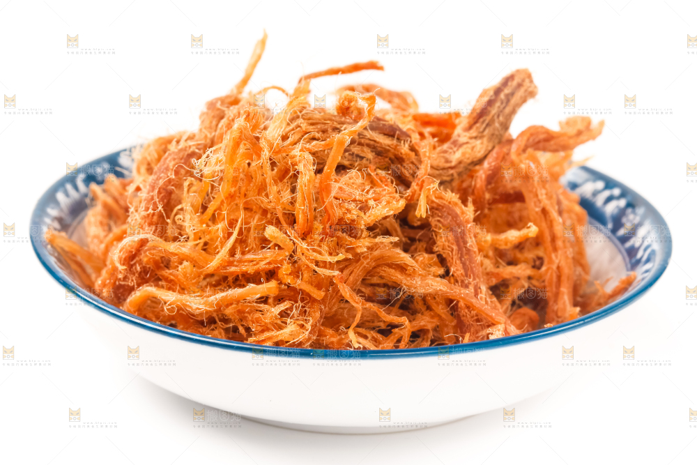 盘子里的猪肉干